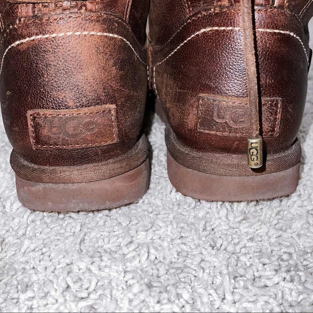 Ugg Mariana Water Resistant Brown Short Boots - Picture 5 of 8